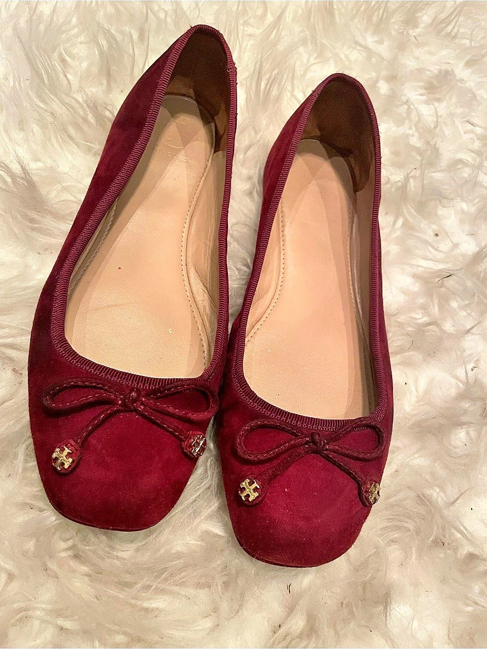 Tory Burch Ballet Flats- Burgundy